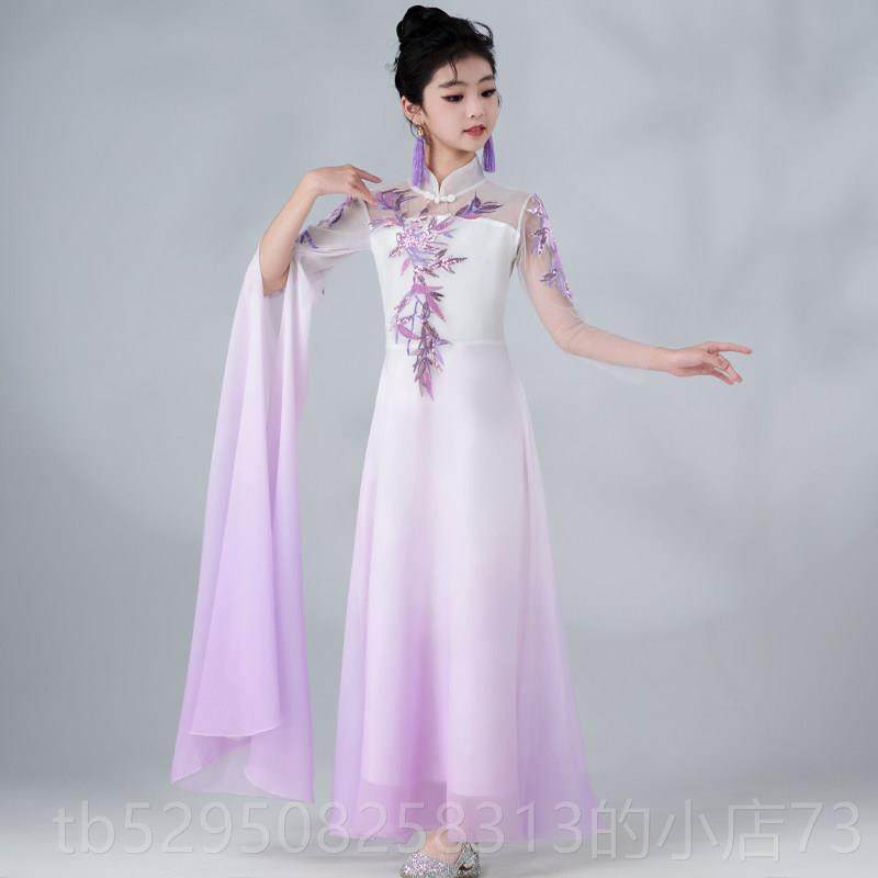 高档女童古筝演出服级服装国中风考儿童舞台飘逸国庆合唱演出服服,童装/婴儿装/亲子装,儿童演出服,淘宝优惠券,粉丝福利购,淘宝优惠卷