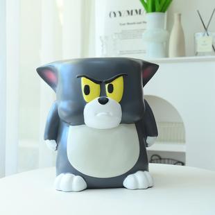 XZS网红汤姆猫创意地摆件可发边落几茶几客厅沙家居饰品爱床头柜