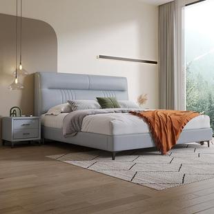 现约代简免洗技布软靠床JCW.8米主卧双1人床1.5科米次卧床轻奢软