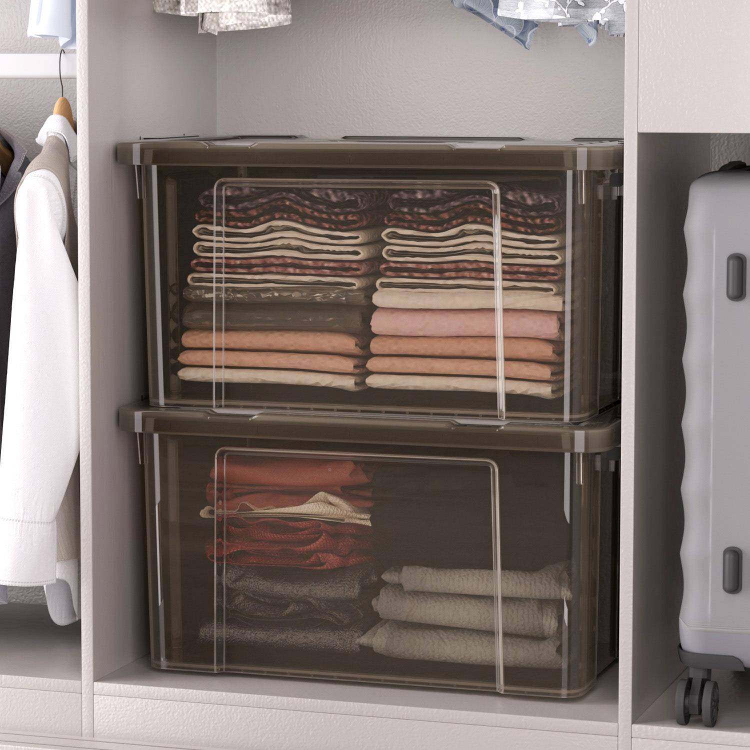 透明塑料收储纳无品牌/具箱家用超大号卧室衣服整理收物箱子玩被