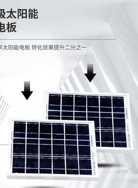 太LQZ工全阳能爆闪灯灯LED频闪道路施安指示灯一体式红蓝路障警示