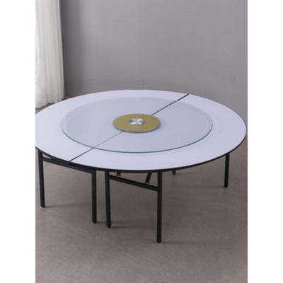 店餐桌大叠圆桌面餐10人15人20人家用电动饭495店折酒商用厅圆桌