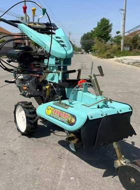 葱姜型种开沟培土机柴油RFC86田园1管理机多功能覆土起植隆机