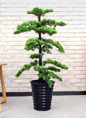 仿真树室植物型仿真绿植客松迎绿色大盆栽LJF客内厅酒店摆放家居