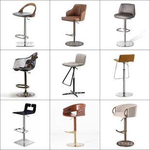 不锈钢吧支椅底升降高椅GBY子配件脚凳座椅子底架旋转花瓣椅腿架H