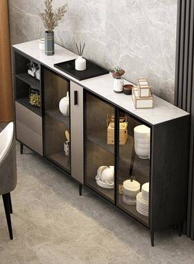 轻餐边柜超薄现厨代简约家用房靠储物柜墙奢茶水柜客厅DYL沙发靠