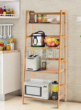 多层竹木收纳架家用室内展书植架物架示货H010架架