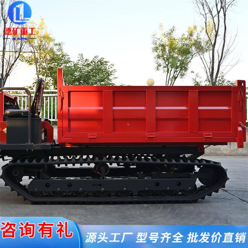 柴油履带运输小型车爬山105虎林果园区全地形搬运车山自卸农车