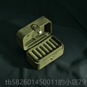 高档t你a指imy戒指盒欧式 古手工制作高档戒收纳盒便携迷旅行首复