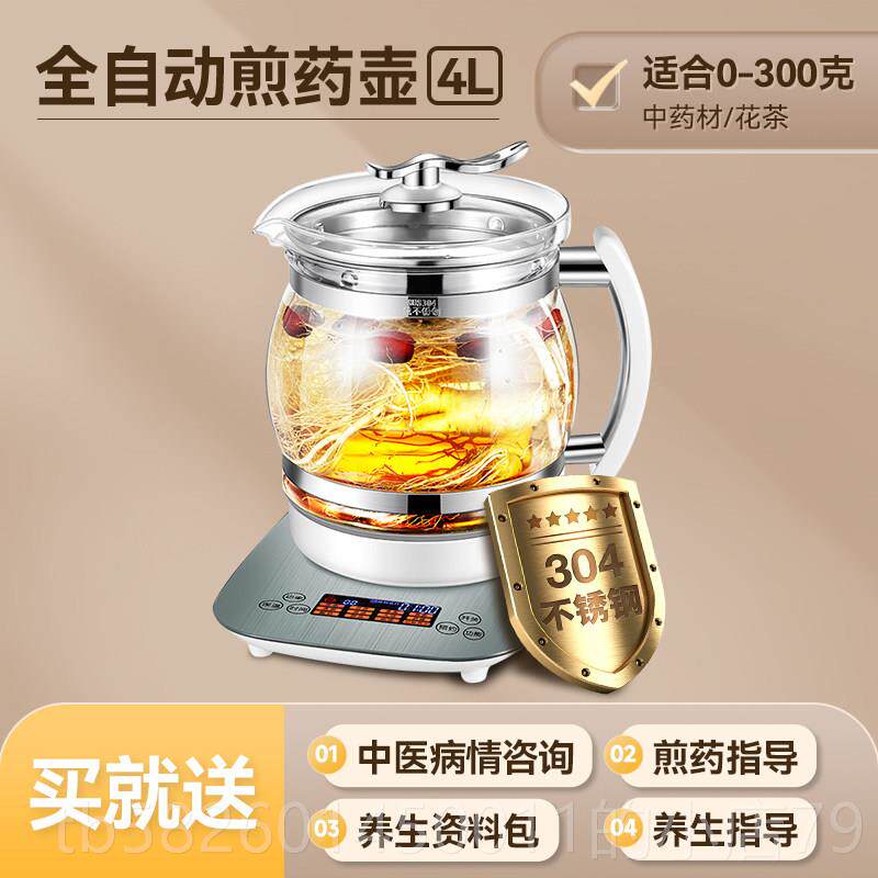 高档202号5新款大中升药电煎壶3容4升大量3L煎药壶全自动煎中药罐