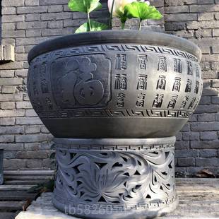 高档莲花盆超直径80cm盆金鱼缸荷花缸乌龟缸睡莲盆莲缸大陶瓷鱼碗