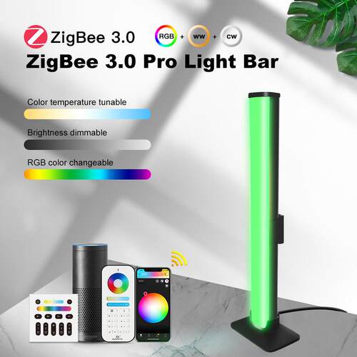 ZigBee3.0床头氛围灯RGBCCT卧室小夜灯台灯电竞氛围灯立柱灯