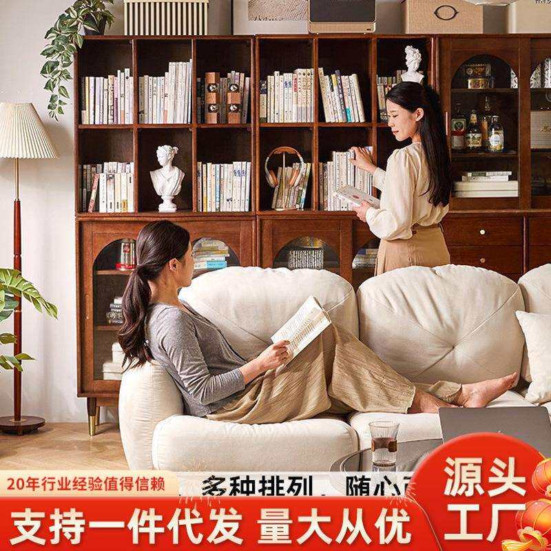 实木斗柜复古卧室置物柜餐边柜抽屉柜组合书柜收纳柜客厅落地立柜