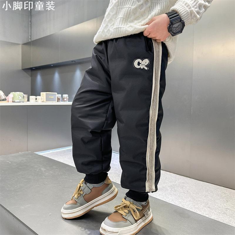 2025男童加绒加厚秋冬棉裤