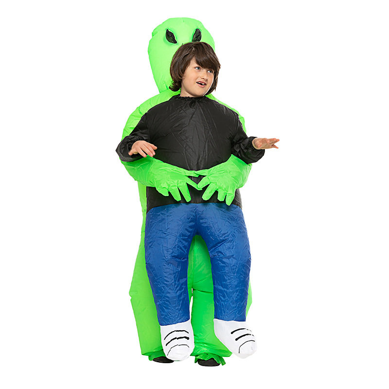 万圣节新款服饰小孩外星鬼抱人鬼节整人服装道具幼儿园亲子活动服
