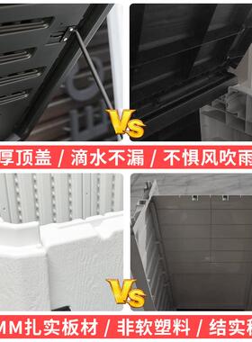 户外容储物柜子大量防晒防家用塑料多收层置物阳台AJZP006室水外
