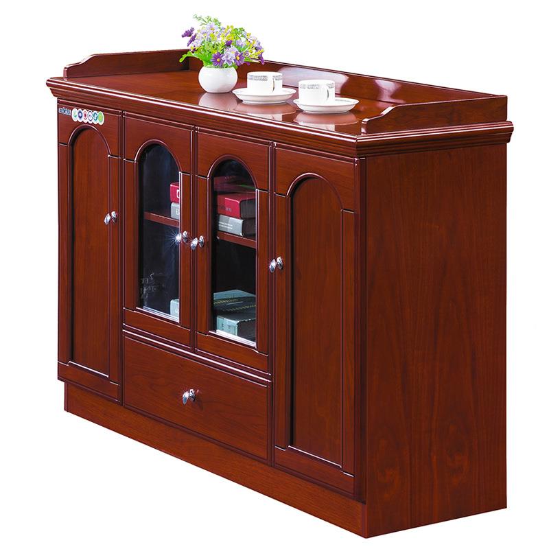 C0108C0地茶水柜公室办柜子矮柜木中式贴皮柜茶水柜储物柜餐边柜