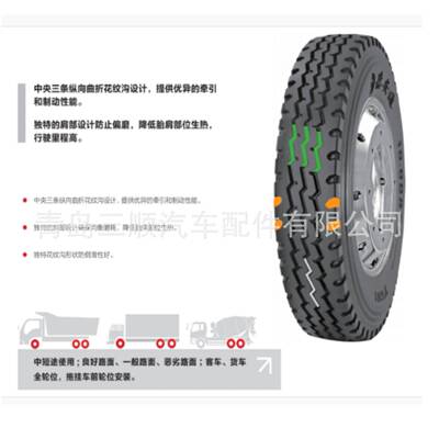 德三安车通轮胎老线花纹8.25R16-XFS16丝Y601卡客轮胎全钢胎