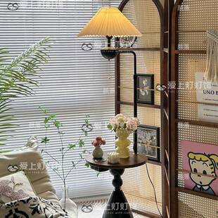 复地古美式落灯中古风344客厅沙置发旁饰物卧室床头柜一体立式台