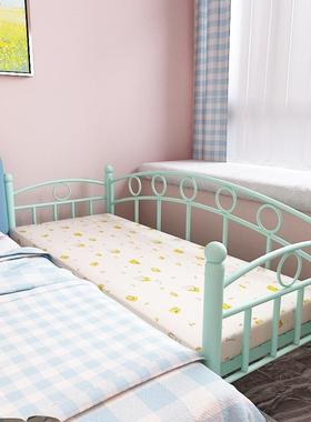 加拼接带床童床护栏铁艺KOX婴儿拼床宝宝床儿小床宽床边床简约现
