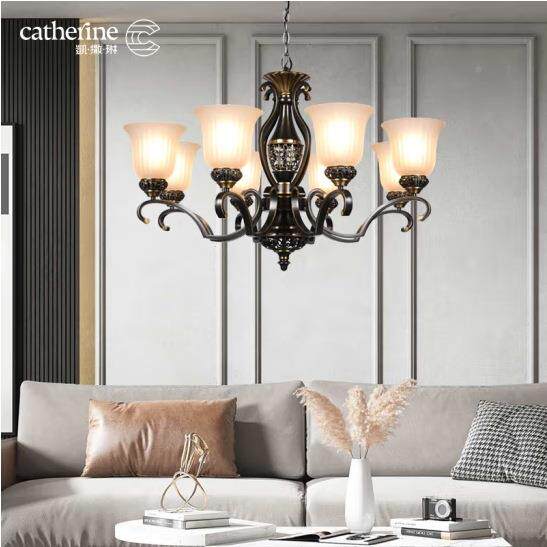凯撒琳美式居酒店吊灯民宿全家铜简系约意客厅创卧701室灯CH-722