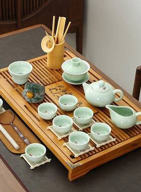 全自动一体实木茶茶茶台家用盘整Bk/8SWhr套具装紫砂功夫喝茶套客