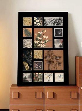 中古风玄画关饰法式复古花装EWX鸟客走厅挂画廊过道壁画书房茶室