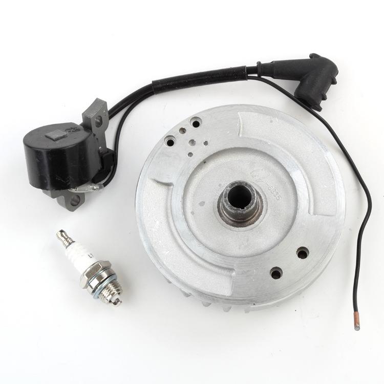 油锯MS38锯1磁飞轮点火高压包火ZLF花塞套装链条伐器木汽油锯配件