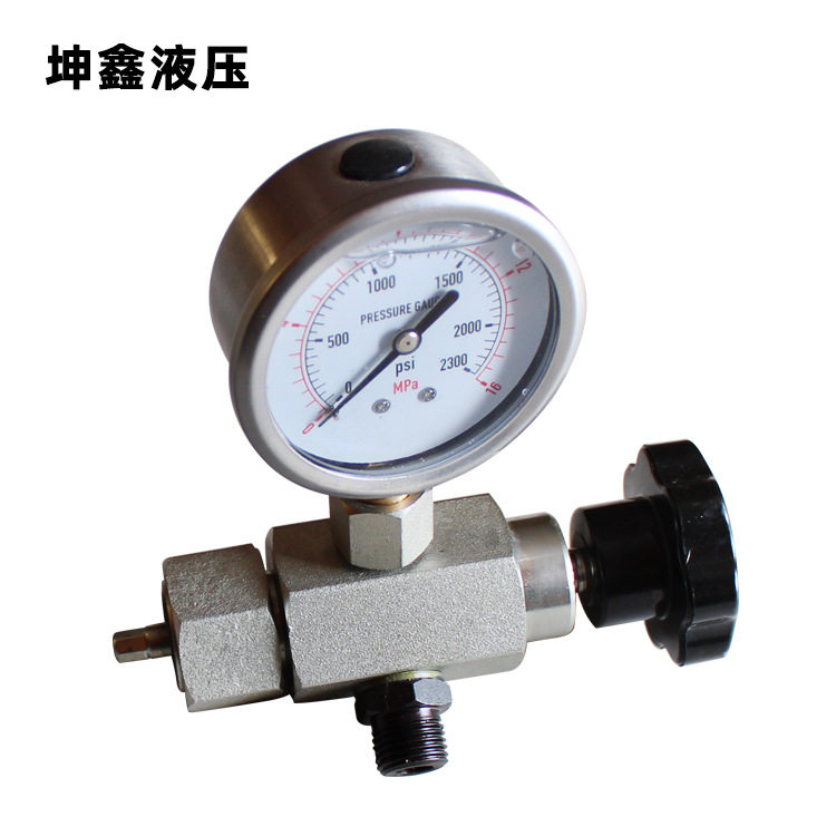 隔膜充气工具接口28x1.5宁波隔膜式蓄能器充气充氮工具