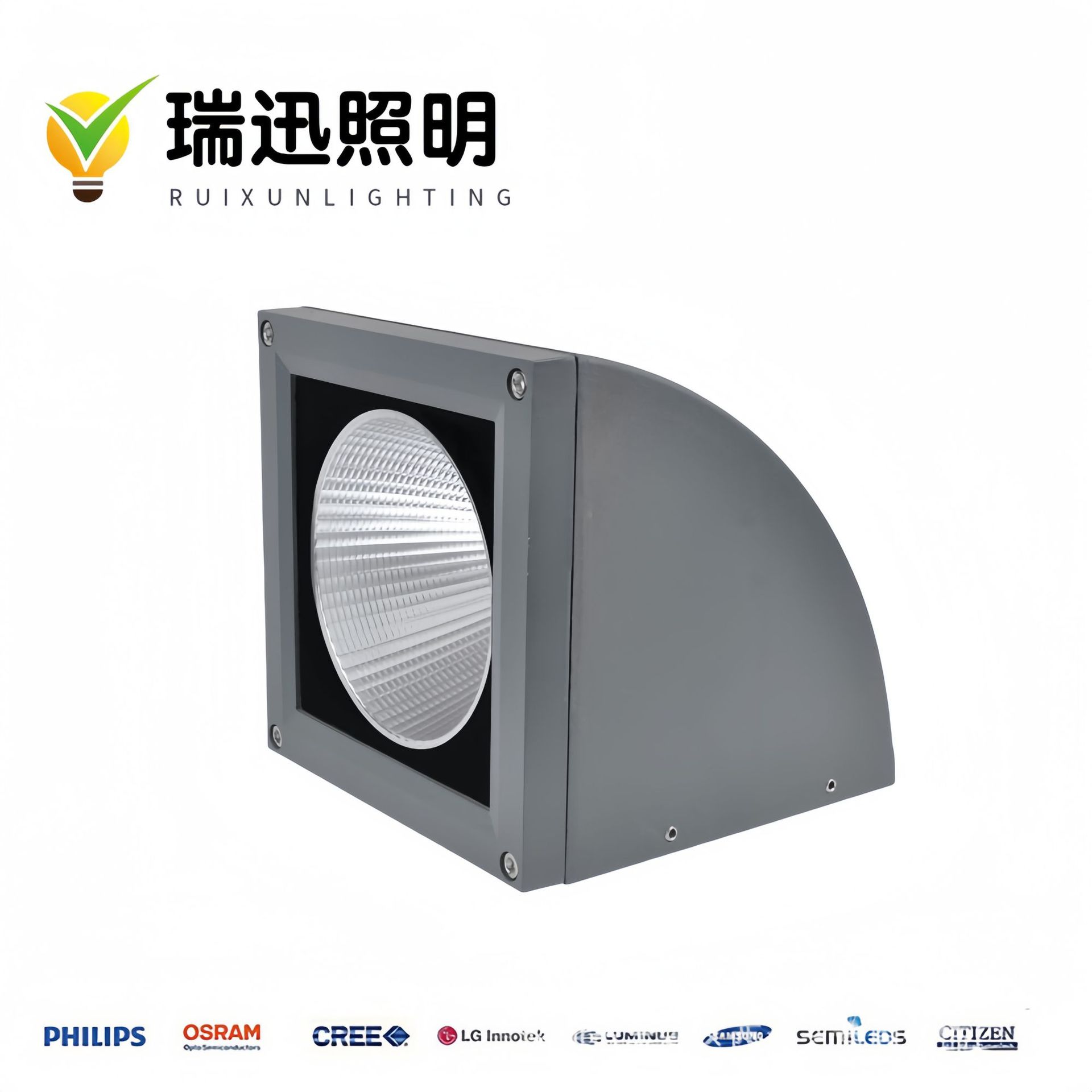 户外防水LED弧形壁灯亮化工程