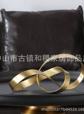 意式轻奢设计款软ANQ室内铜摆件样饰板房间客厅玄关装陈设品工艺