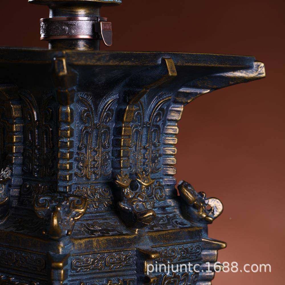 复古瓷陶酒坛5斤仿古艺术摆件山河酒万象仿青2024--10铜陶瓷装瓶,包装,陶瓷瓶,淘宝优惠券,粉丝福利购,淘宝优惠卷