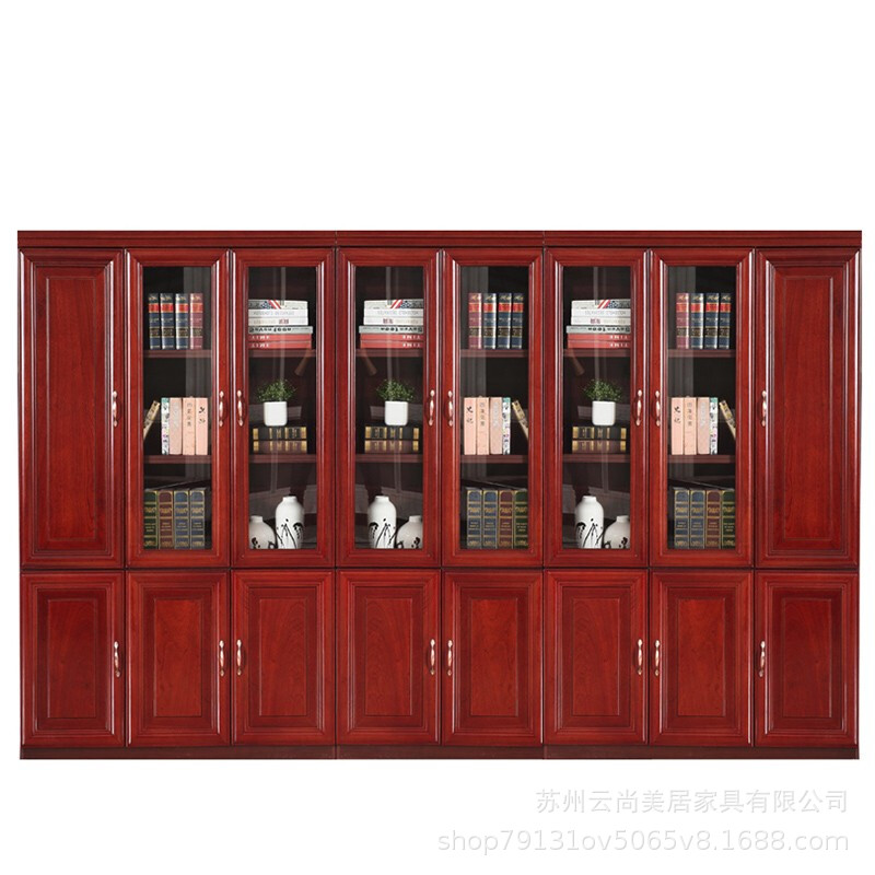 办公家具实木皮油漆档案柜