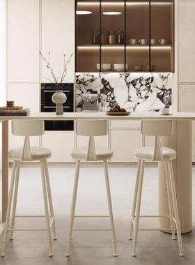 客厅厨岩房边隔断吧台阳DZO台靠吧垭口小户型高脚桌墙轻奢板台桌