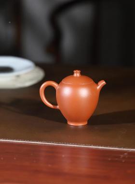 原矿朱泥纯彩手工绘香壶SY008920ML正宗宜兴紫砂0壶功夫泡茶壶怀