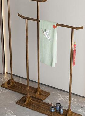 新中落式古典衣帽架地简易挂展衣架卧家AXF用秀禾服装示民宿实室