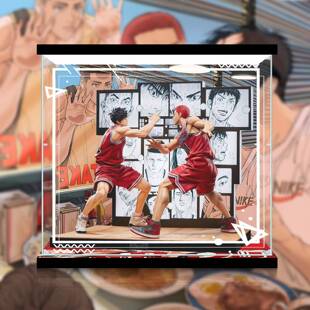 收纳防尘亚克力展示盒灌篮高手樱木花道流川枫透明收纳盲盒展示盒