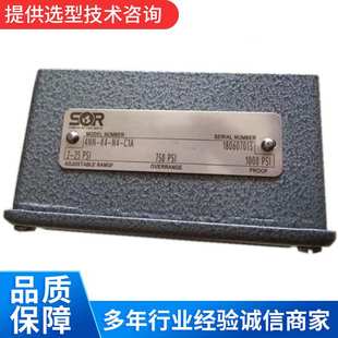 SOR索尔压力开关 差压开关 可调铸铁液压机械设备压差开