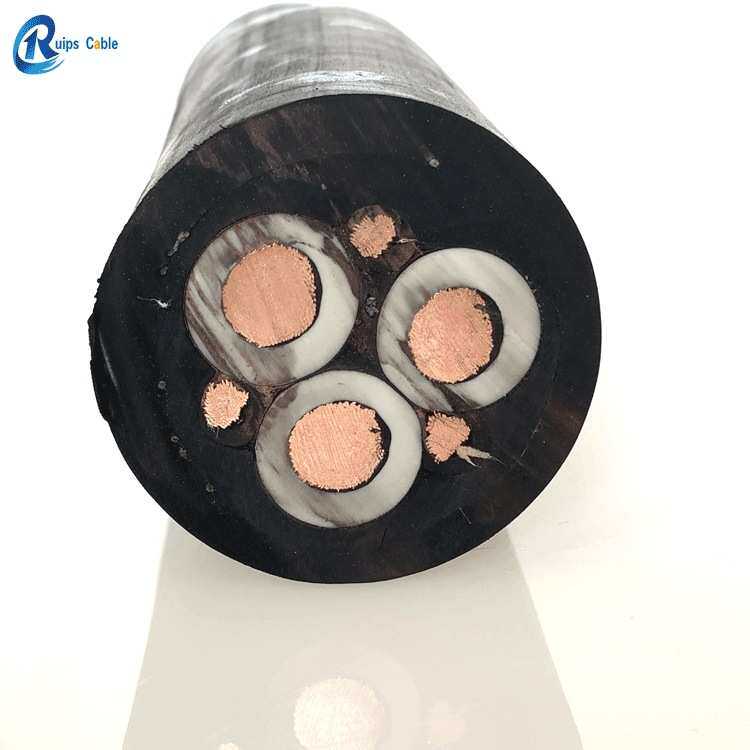 TPU/PUR聚氨酯地下铲运机卷筒电缆3X25巷道凿岩台车电缆线
