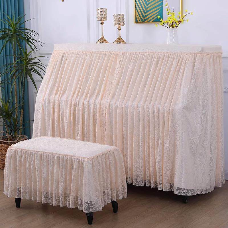 法式风钢琴防尘罩全罩简约纯色轻奢高级感日式欧式盖巾盖布凳罩套