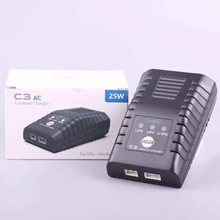 航模ToolkitRC C3平衡充电器 2S 3S 25W LiPo LiHv简易通用充FPV