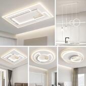 现代简客厅吸顶灯灯2025年新款 灯具室灯卧餐厅全647约屋套餐组合