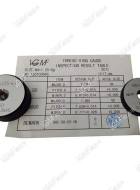螺纹环规M1212.5*1.751.5*1M.25*10*.75*0.56g*6h通950止规牙环规
