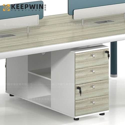 办公桌椅组合LT-D0224电脑桌屏风工员位员桌卡双职四人位座办公台