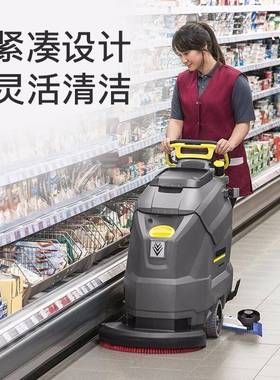 德国B0D50商干/5C手推式无线洗地机用工718厂商场超市擦地吸机