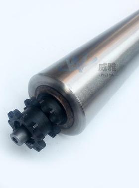 流线无锈动力滚筒不钢形包胶滚轮输送锥机工业链轮水UPJ锥形滚筒