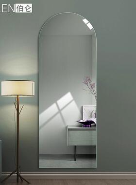 BOLE客N伯仑关厅拱镜门型无框壁挂墙PSY粘贴墙装饰试衣全玄身穿衣