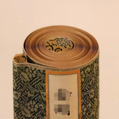 金刚金方格笔白宣纸熟轴宣1.5CM空方格钢5米长卷包布精装裱906画