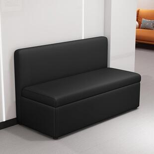 带靠背卡座储物猫抓可椅休皮息区长凳子长条凳走廊沙发椅长子VEU