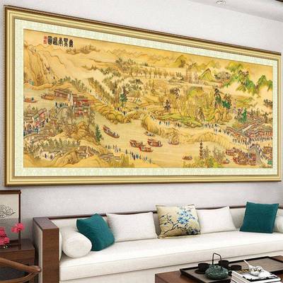康熙南线巡图绣客十字KBJ2022新款绣厅大气古典山水风景名画中格